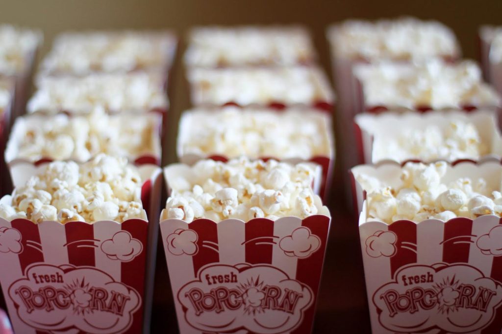 Boxes of popcorn