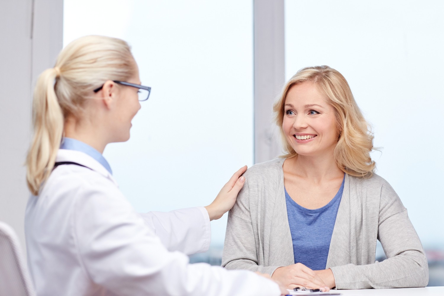 Woman at a doctor consultation