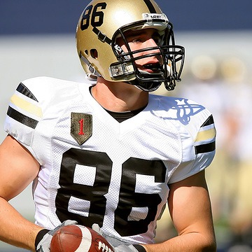 football player with mouthguard